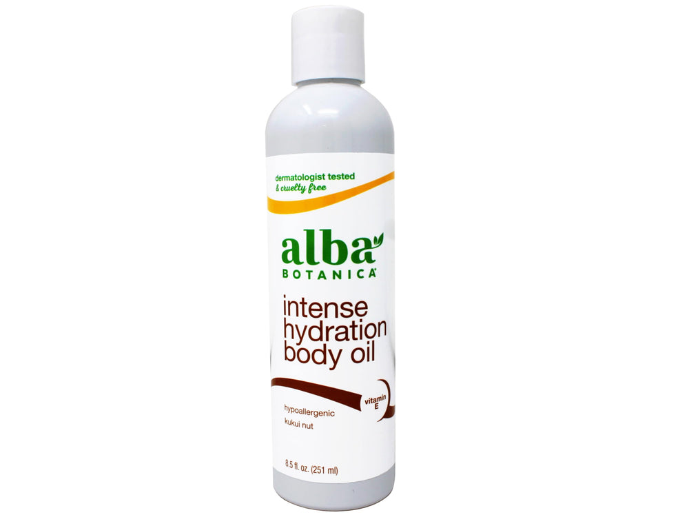 Alba Botanica island-spa scene evokes at-home pampering with Kukui Nut oil.