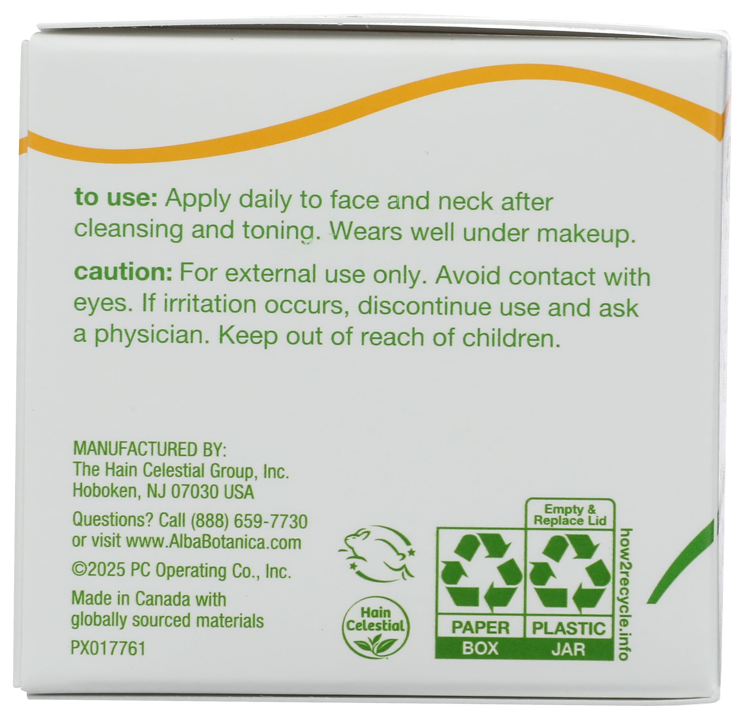 Alba Botanica Moisturizer texture closeup illustrates lightweight, non-greasy skin feel
