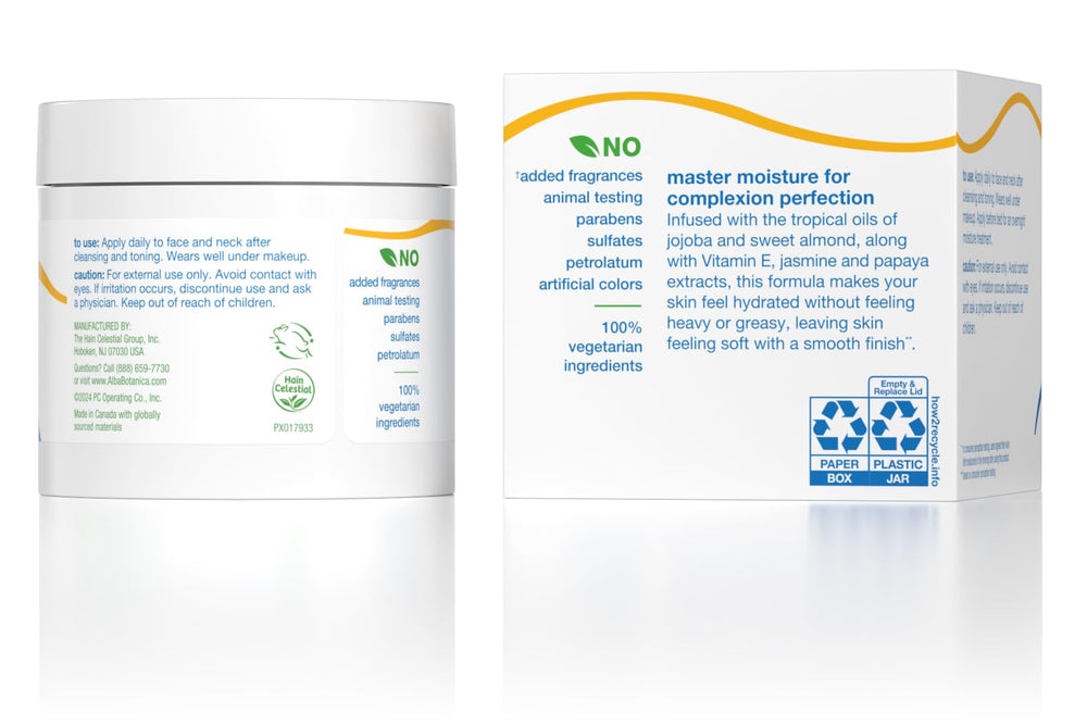Alba Botanica Ultra Hydrating Cream label emphasizes fragrance-free, vegetarian formula