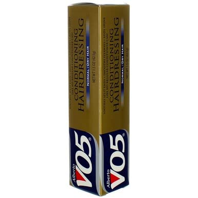 Alberto VO5 Conditioning Hairdress tube sits on counter ready for quick conditioning between showers.