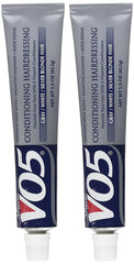Alberto VO5 Conditioning Hairdressing gray hair bottle closeup shows deep conditioning