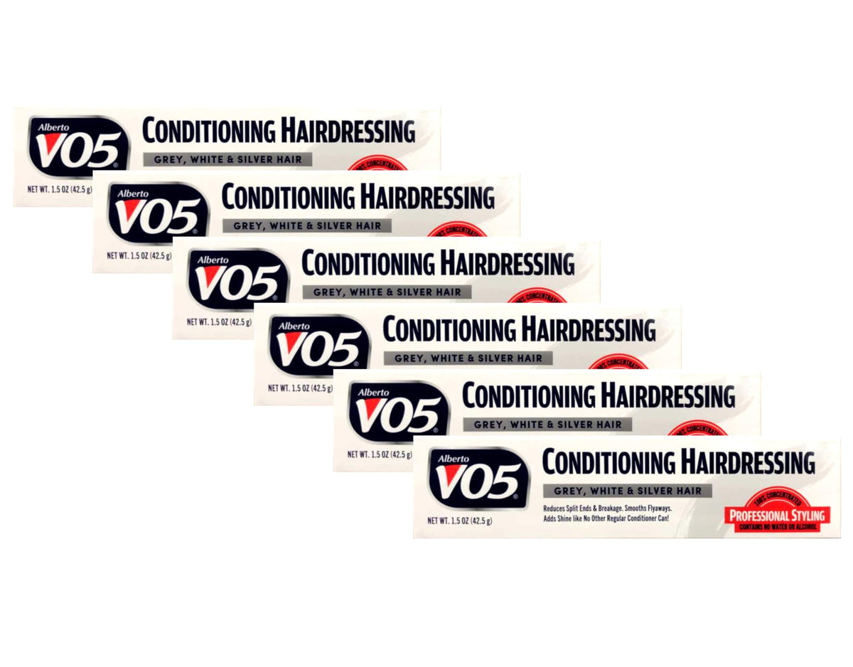 Alberto VO5 Conditioning Hairdressing pack of 6 tubes for portable styling.