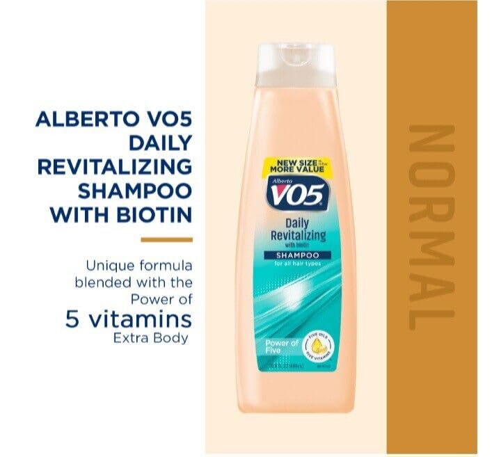 Closeup of Alberto VO5 ingredients highlighting nourishing vitamins