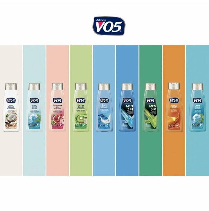 Packaging display of Alberto VO5 Daily Revitalizing Shampoo