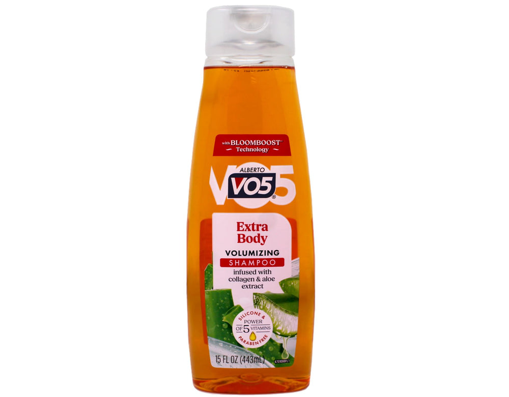 Alberto VO5 Extra Body Shampoo pack6 side view shows bundle value