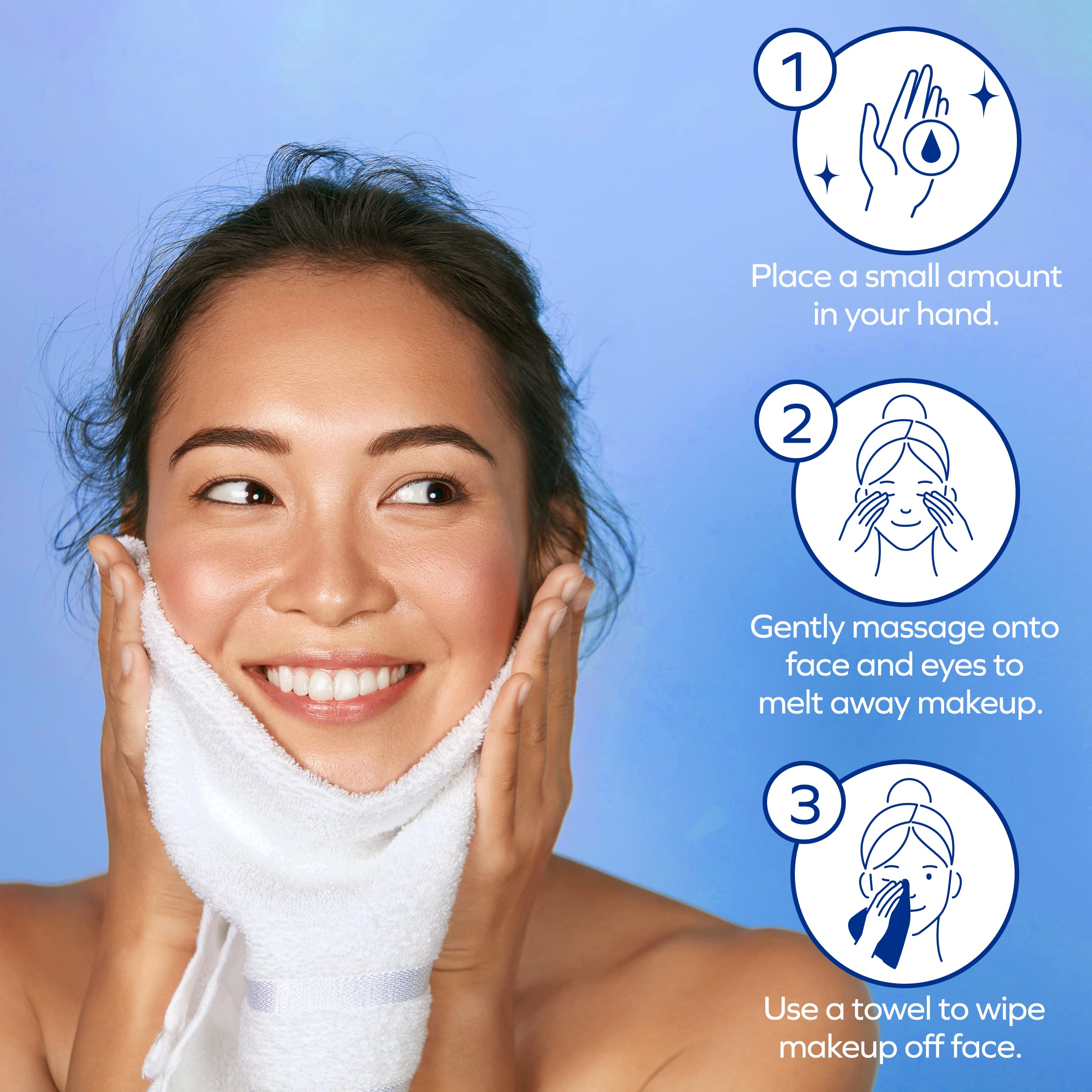 Albolene makeup remover balm removing waterproof mascara with smooth glide.