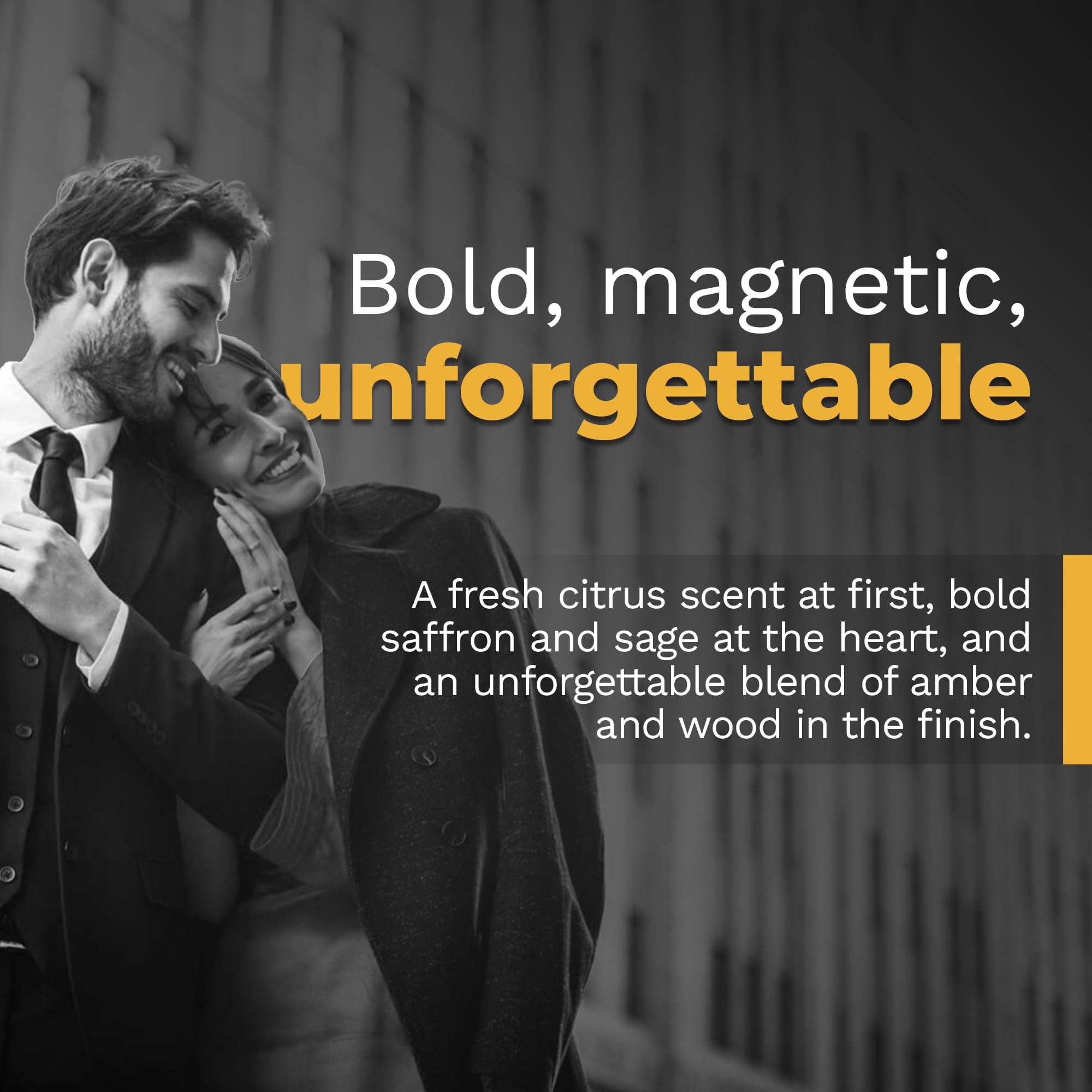 ALCEMÍSTÉ amber and wood base notes deliver a lasting refined finish