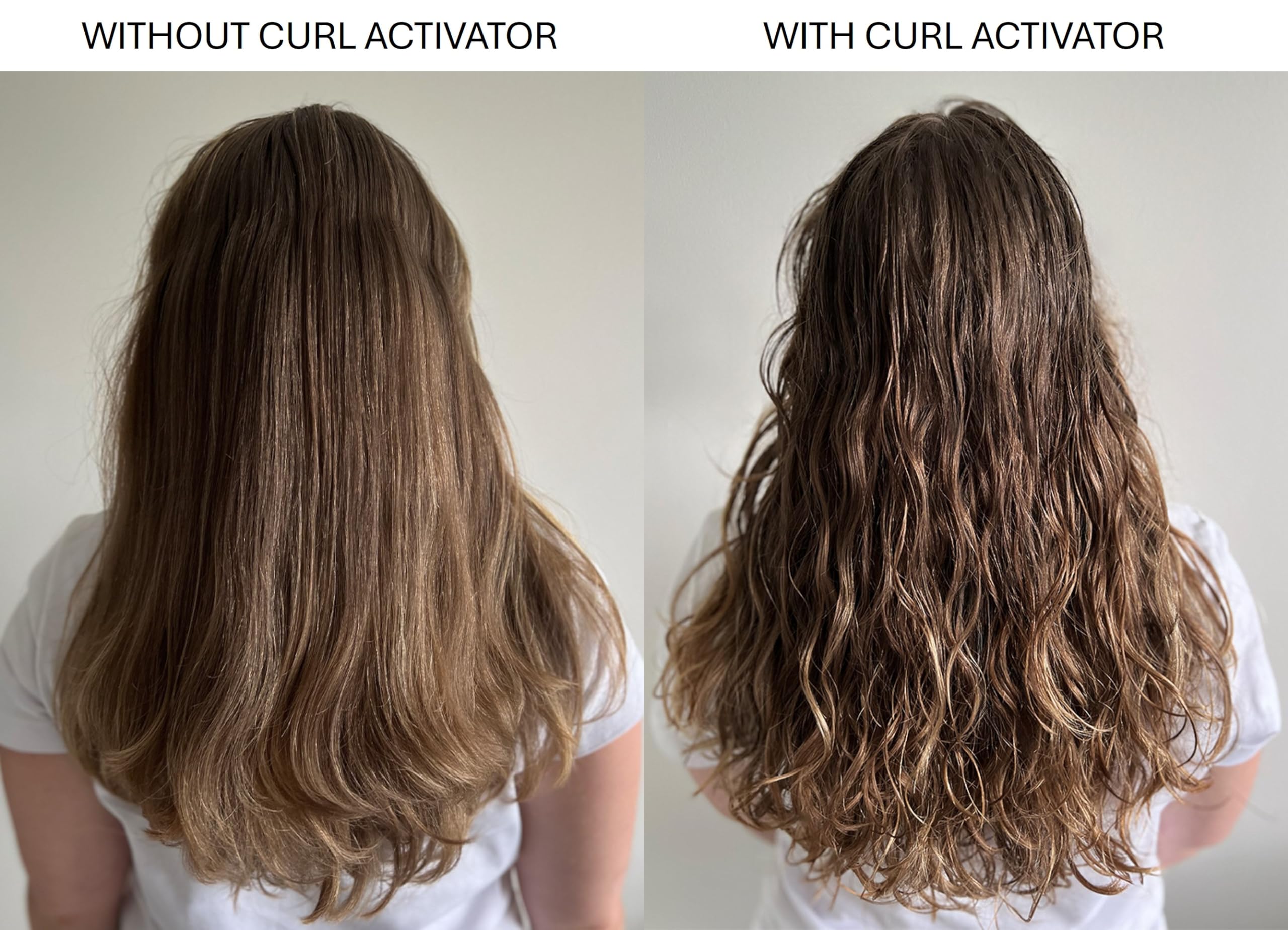 Alcôve Curl Activator demonstrates anti-frizz in humidity conditions.