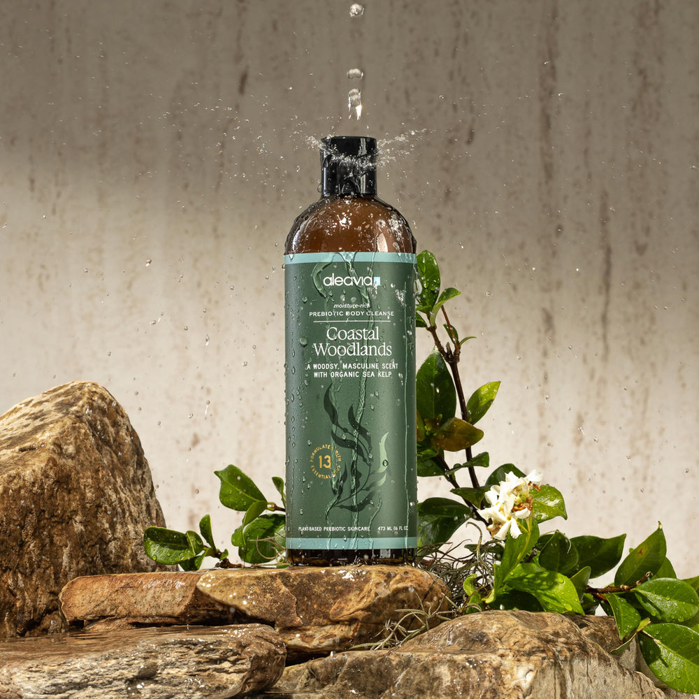 Aleavia Coastal Woodlands scent profile—balsam fir and jasmine evoke ocean air.