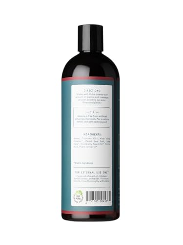 Aleavia Cranberry Body Cleanse pour shot highlights convenient lather and hydrating cleanse for sensitive skin.