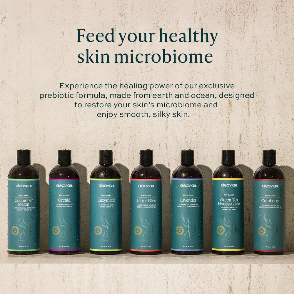 Aleavia Lavender Body Cleanse cosmetic packaging highlights eco-friendly design and premium feel