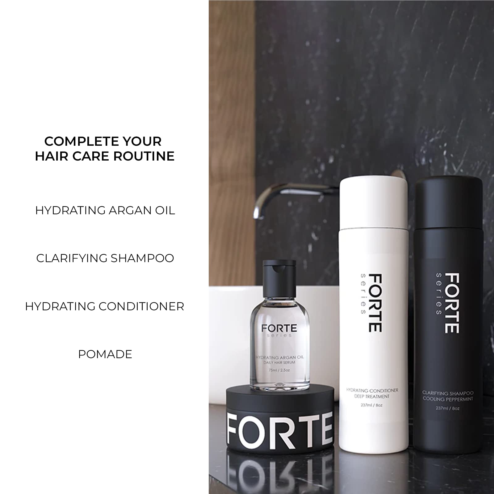 Alex Costa Forte Series branding reflects salon-grade men's care for confidence