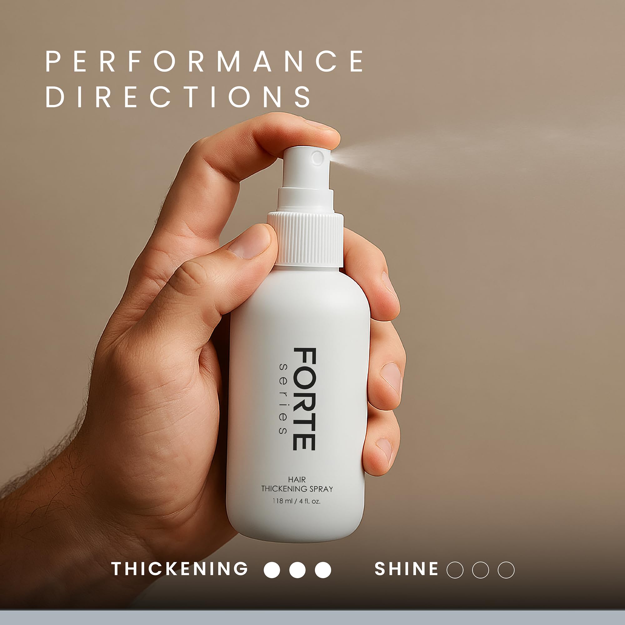 Alex Costa thickening spray on hair-drying demo shows fast styling prep.