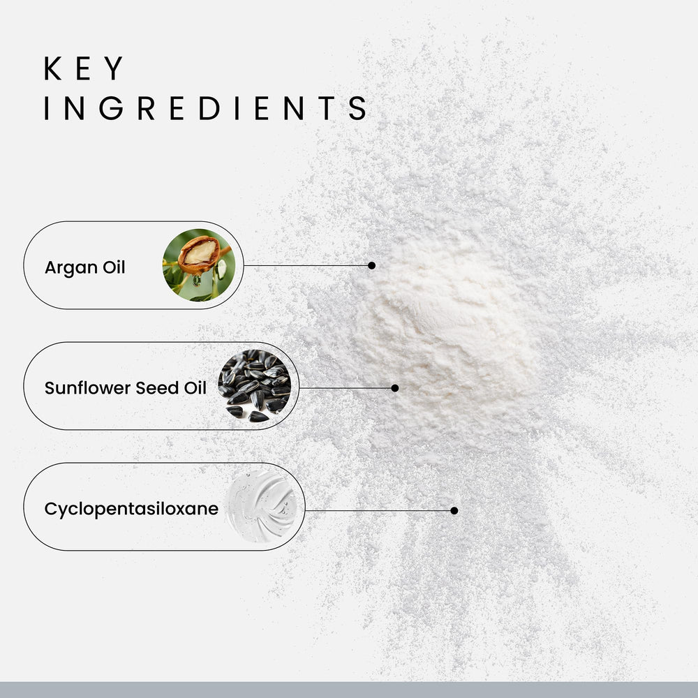 Alex Costa Forte Texture Powder on hair showing powdery texture and matte finish