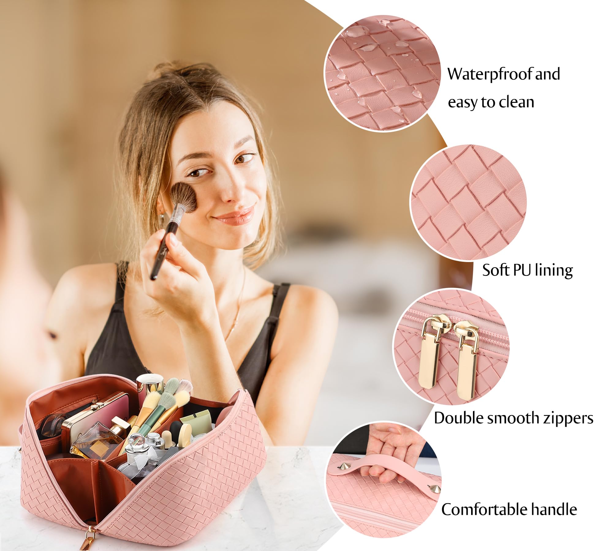 ALEXTINA easy-clean PU interior and exterior surfaces.