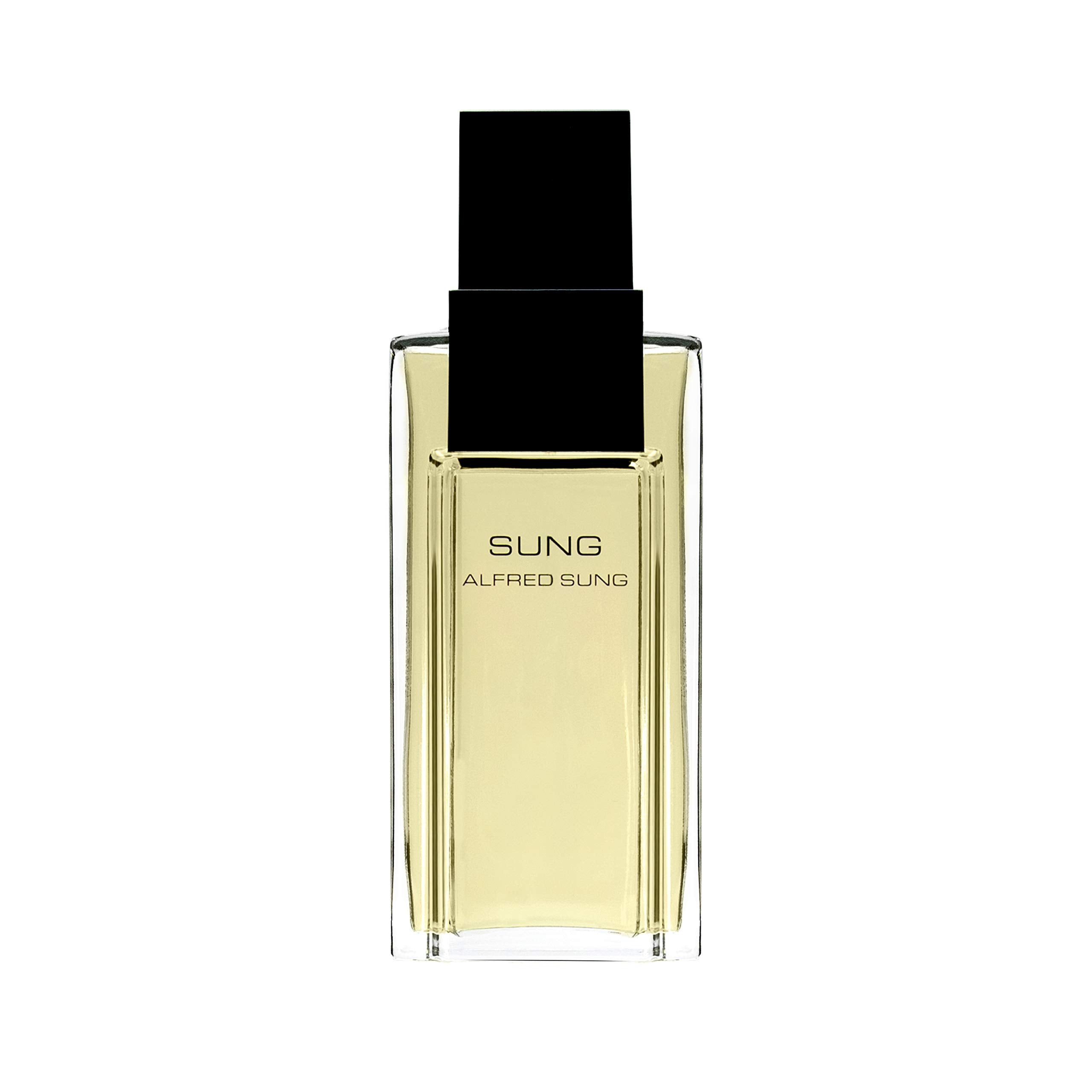 ALFRED SUNG Sung EDT bottle with soft lighting evokes versatile wear.