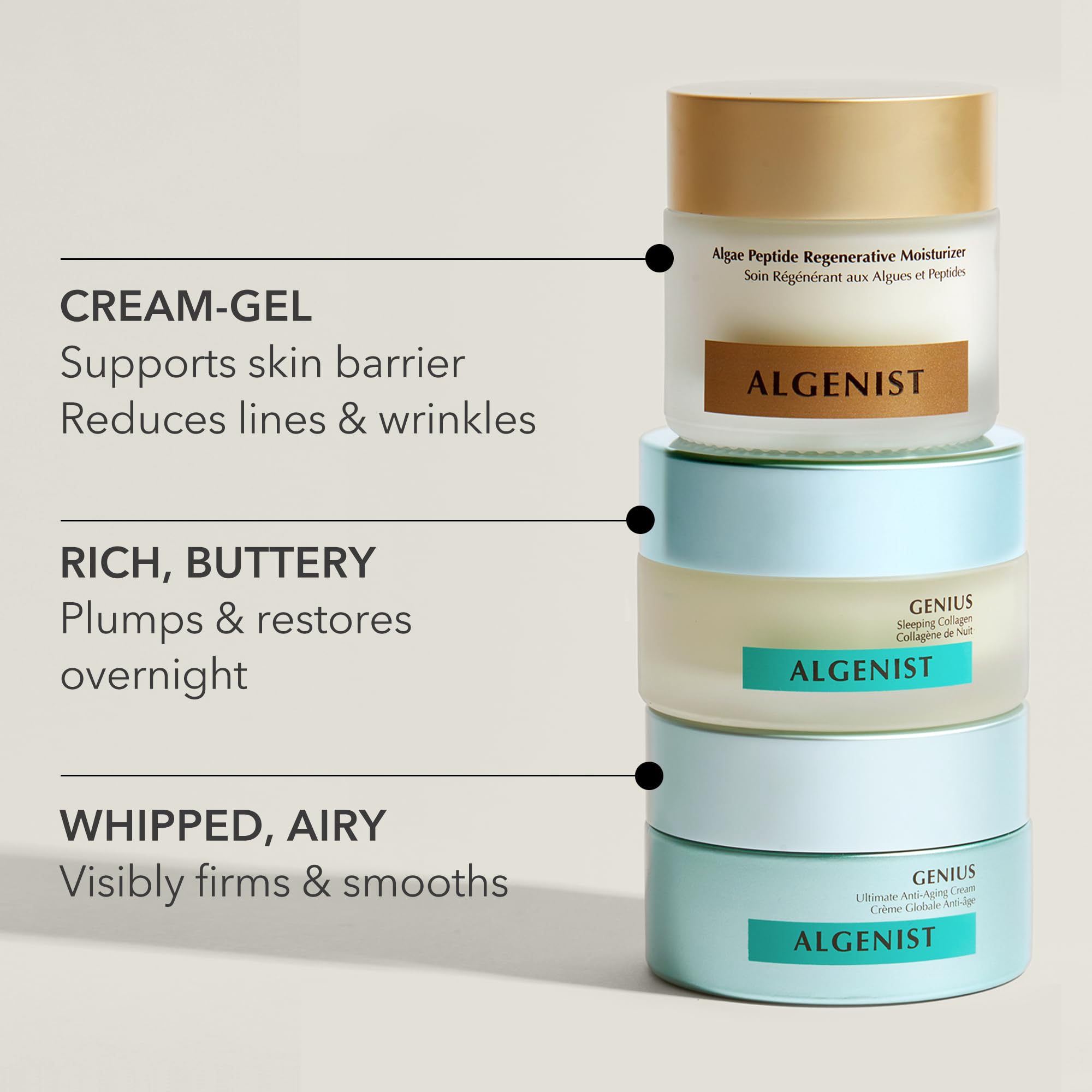 Algenist GENIUS Sleeping Collagen Night Cream Alguronic Acid ingredient spotlight