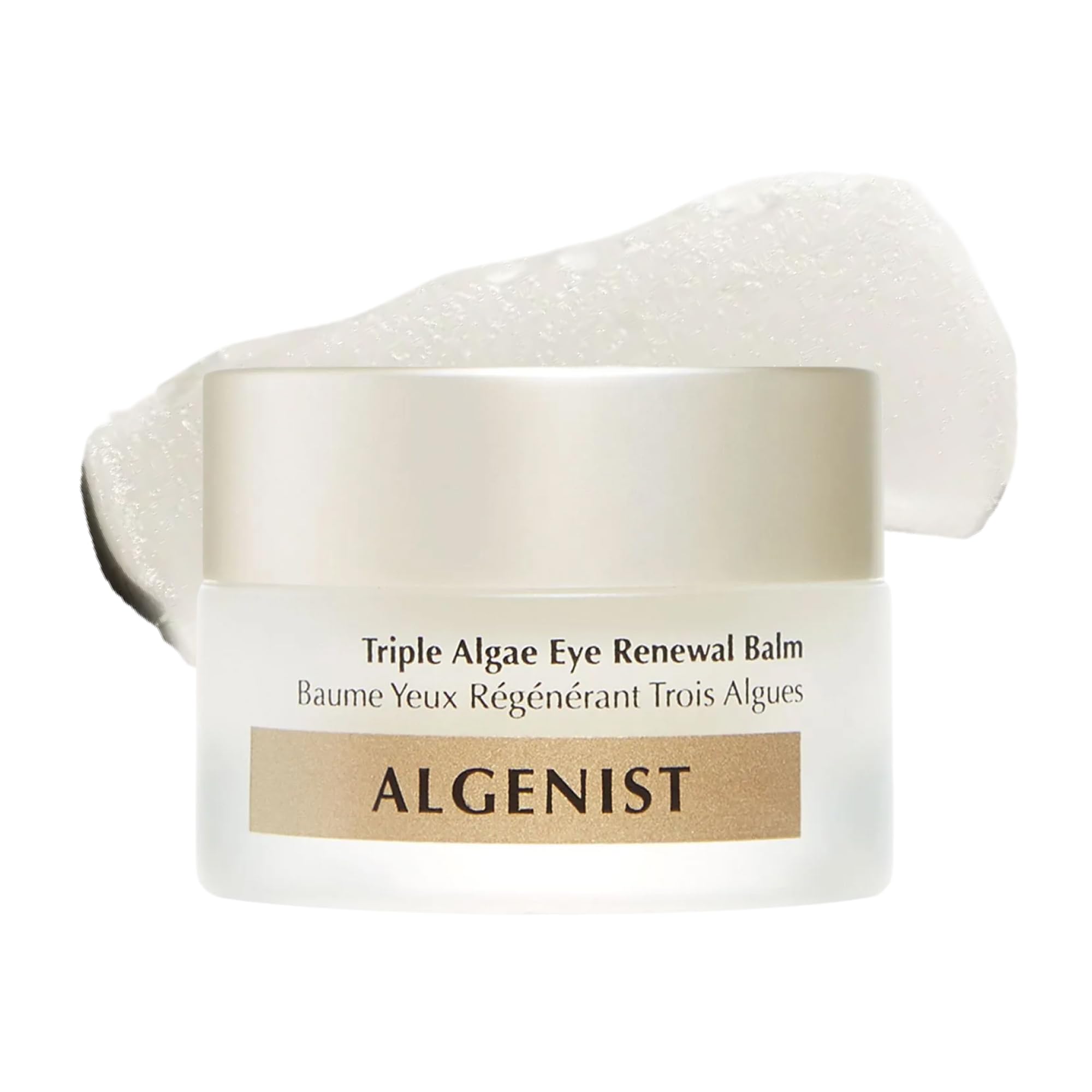Algenist Triple Algae Eye Renewal Balm tube promotes smoother under-eye skin.
