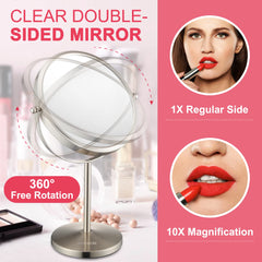 ALHAKIN 8-inch diameter mirror offers clear wide view for daily routines