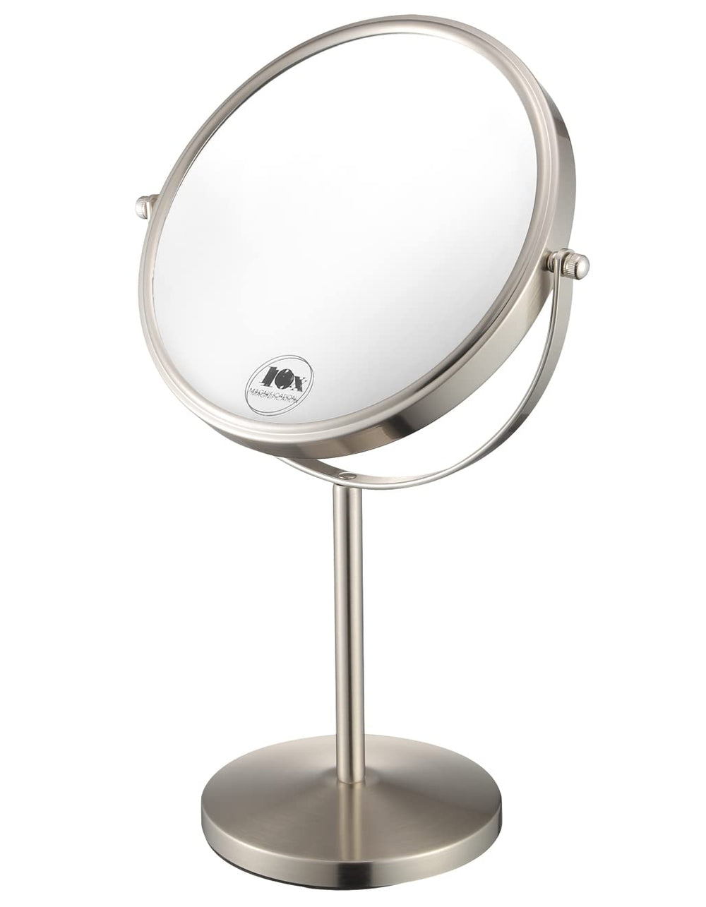 ALHAKIN double-sided 10x magnifying makeup mirror for precise makeup tasks