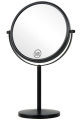 ALHAKIN dual-sided 10x magnification mirror reveals precise facial details for makeup.