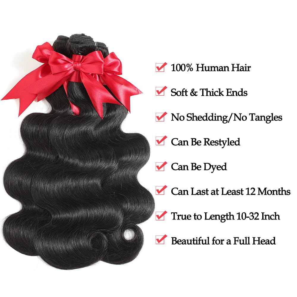 ALIANNA 12A body wave bundles 24-inch full-volume for long, bouncy style