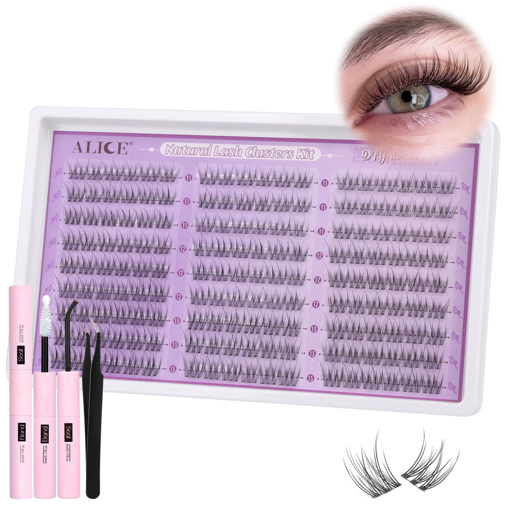 ALICE at-home lash-extension setup image encouraging salon-quality results at home.