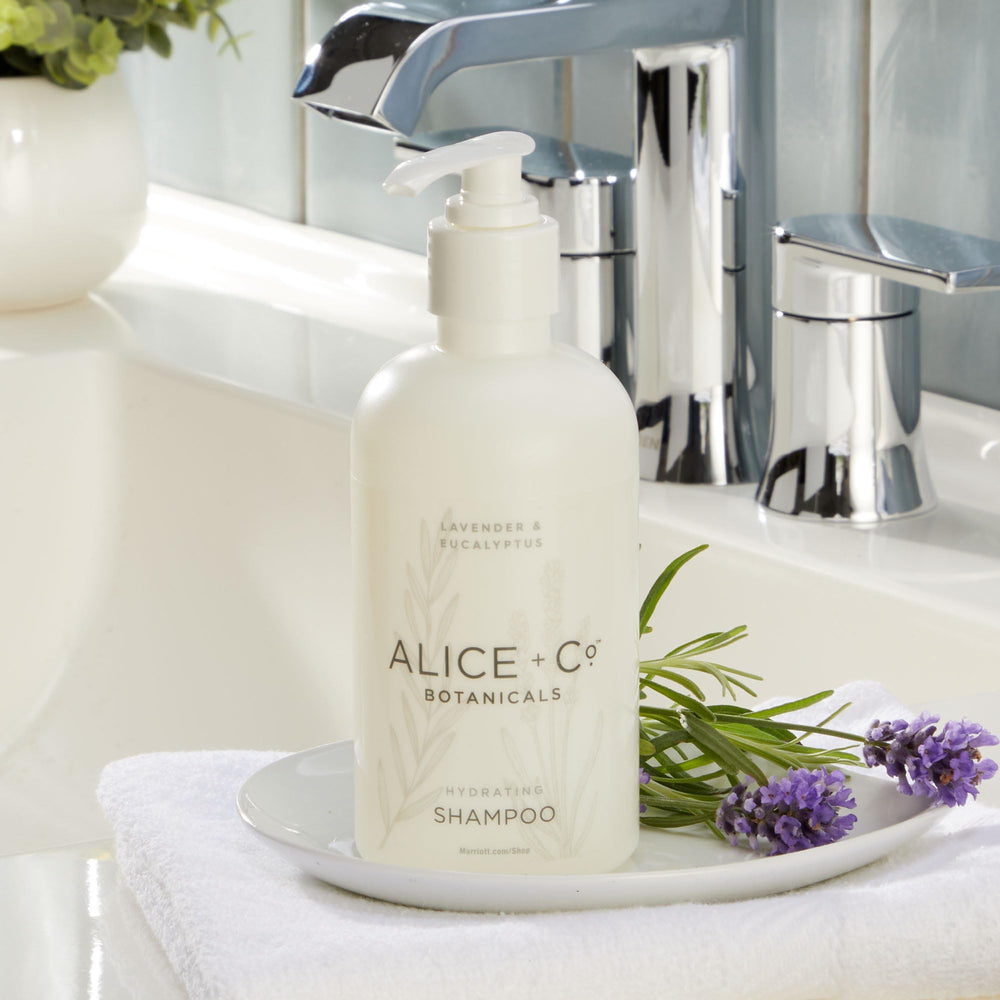 Alice + Co. paraben-free label supports gentle hair care.