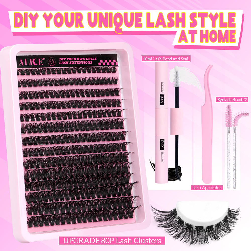 ALICE DIY Eyelash Kit instruction guide supports beginner-friendly routine