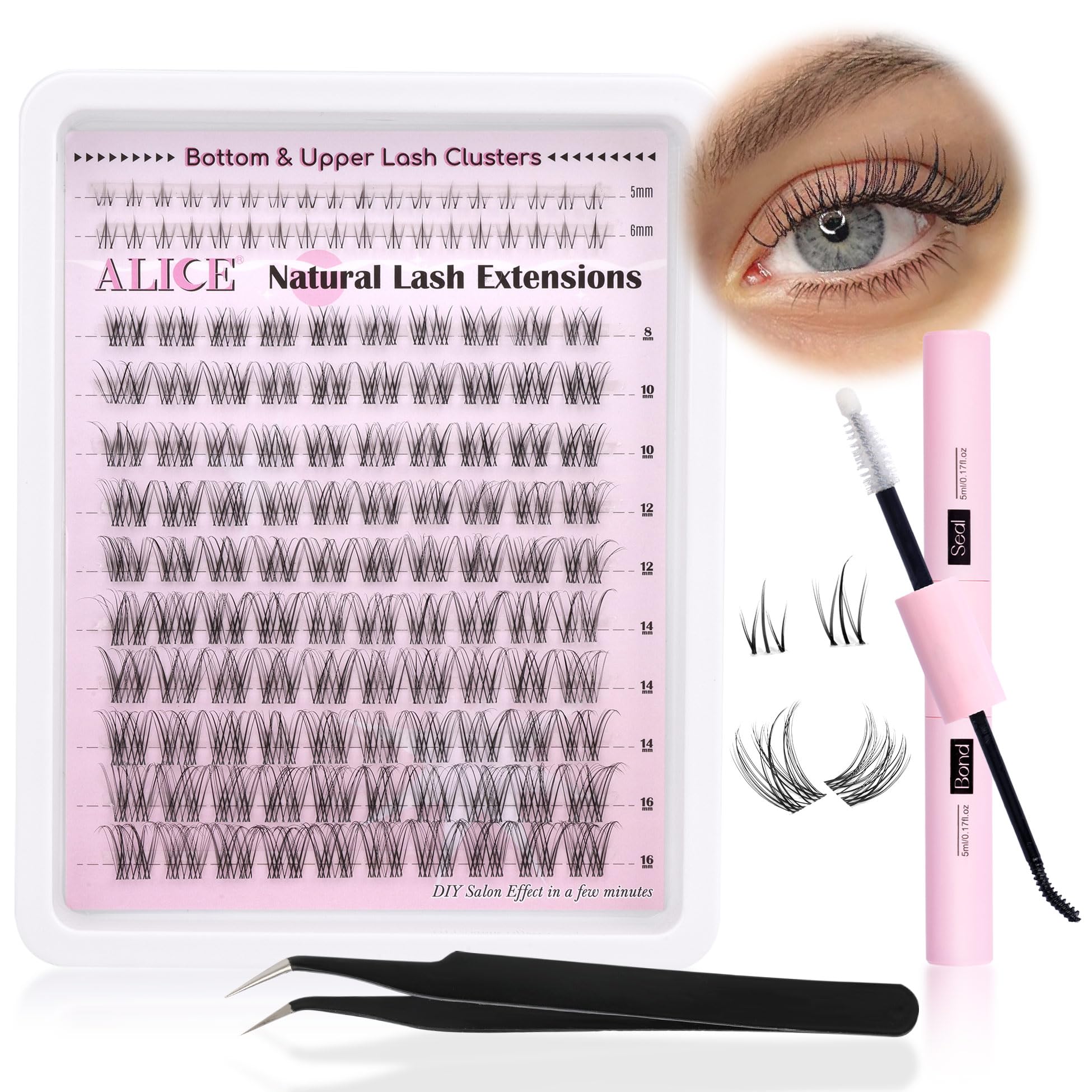 ALICE Lash Clusters Kit DIY-friendly for at-home lashes with quick practice and results.