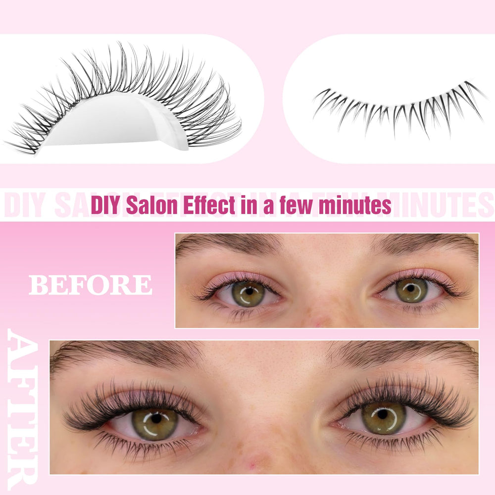 ALICE Lash Clusters Kit mixed lengths support customizable subtle to dramatic looks.