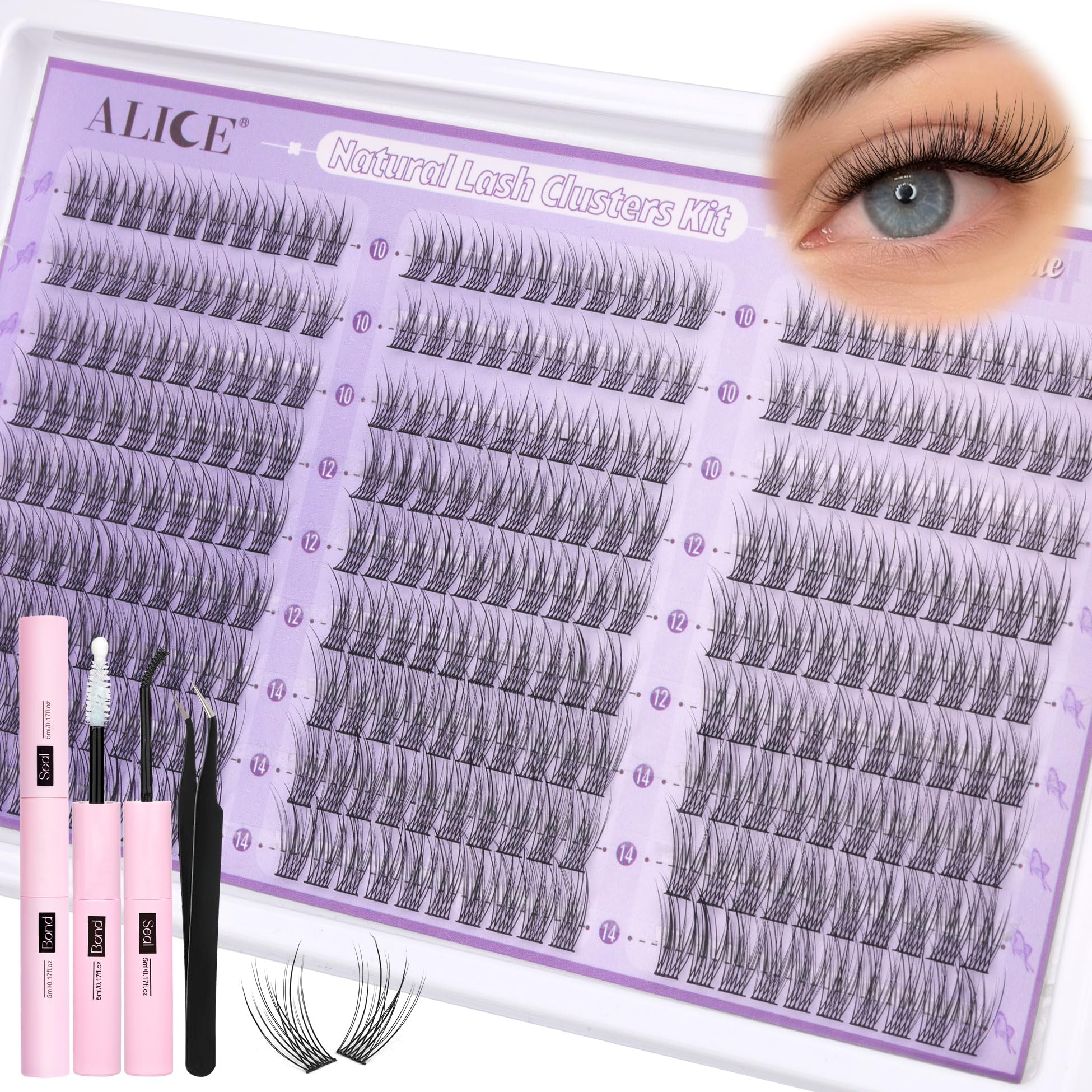 ALICE precision tweezers for accurate placement during DIY lash extensions