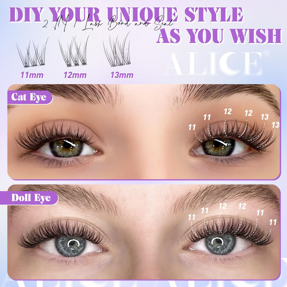 ALICE soft flutter look closeup illustrating wearable natural-looking clusters for everyday glamour.