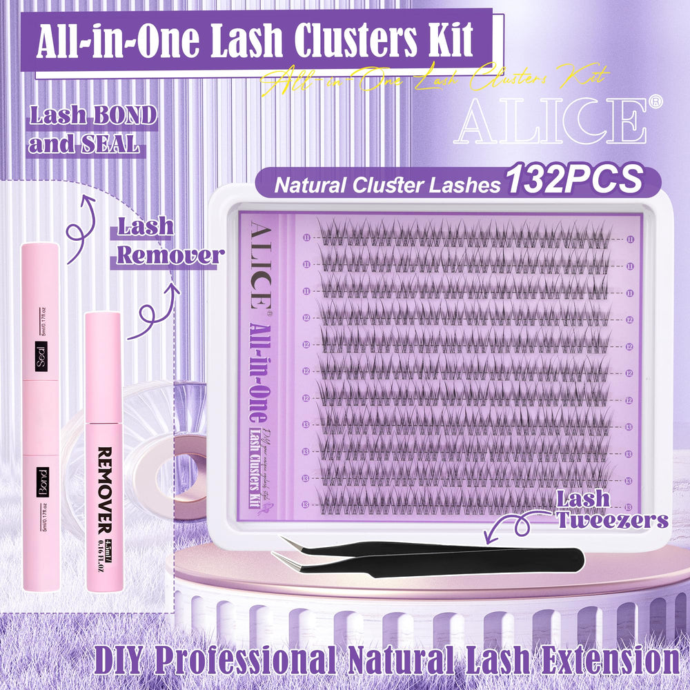 ALICE wispy lash clusters 11-13mm ready for natural or enhanced eyes