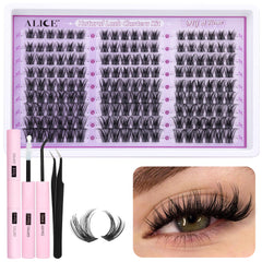 ALICE Wispy Lash Clusters Kit contents for at-home DIY lash applications.
