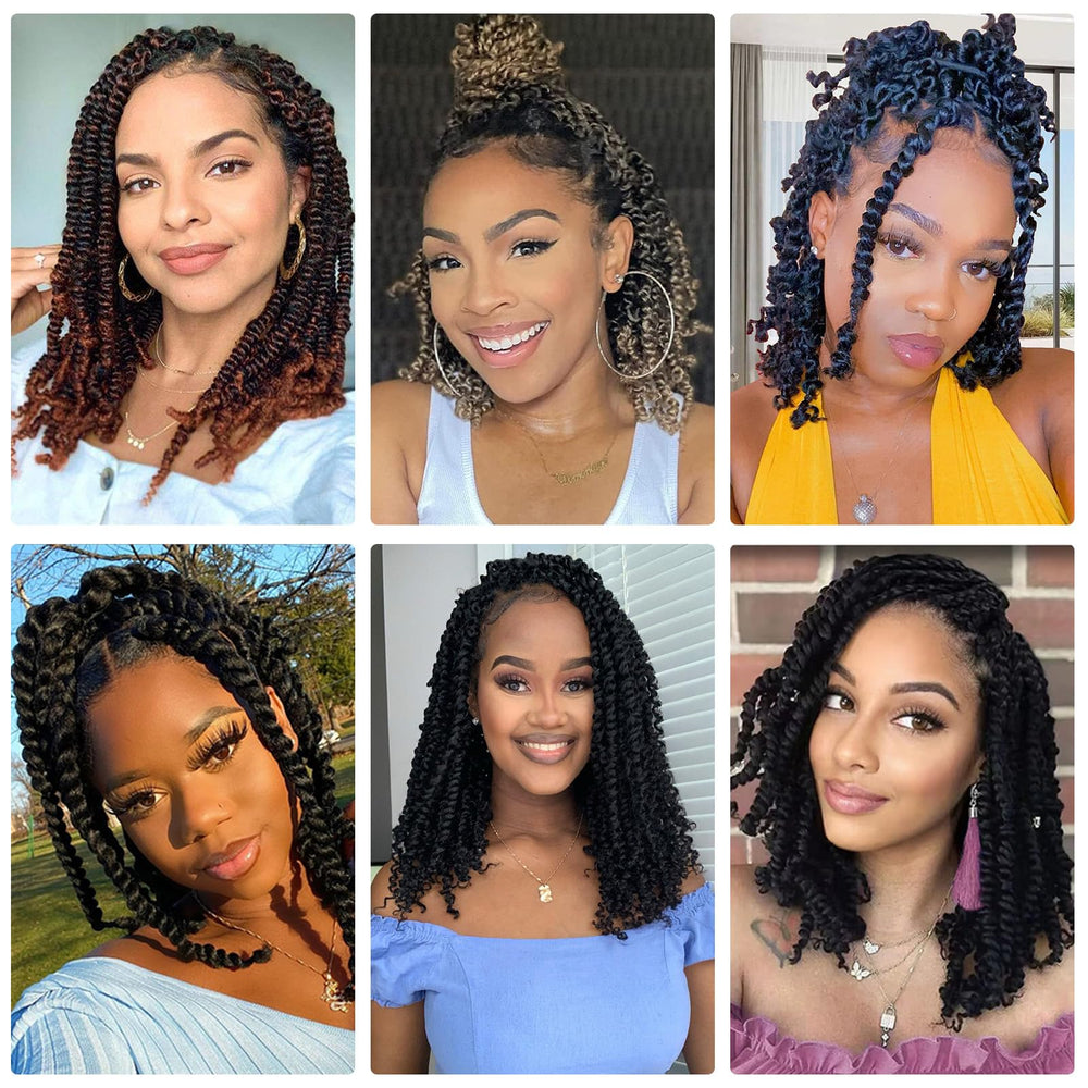 Alicoco 8-pack crochet hair in hand illustrates complete package content.