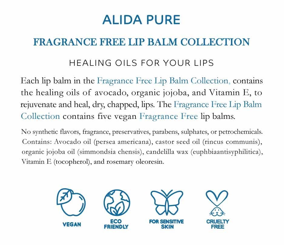 ALIDA PURE certifications packshot — PETA and Leaping Bunny approved vegan facility.