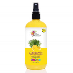 Alikay Naturals Lemongrass Leave-In Conditioner bottle with lightweight moisture and lemon zest scent.