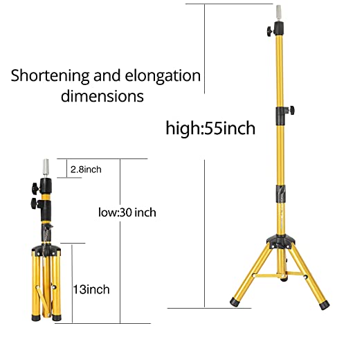 AliLeader aluminum wig stand height adjustment suits classrooms and studios.