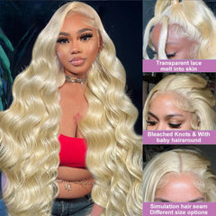 Alipeacock 613 13x6 lace-front with melted knots for realistic parting