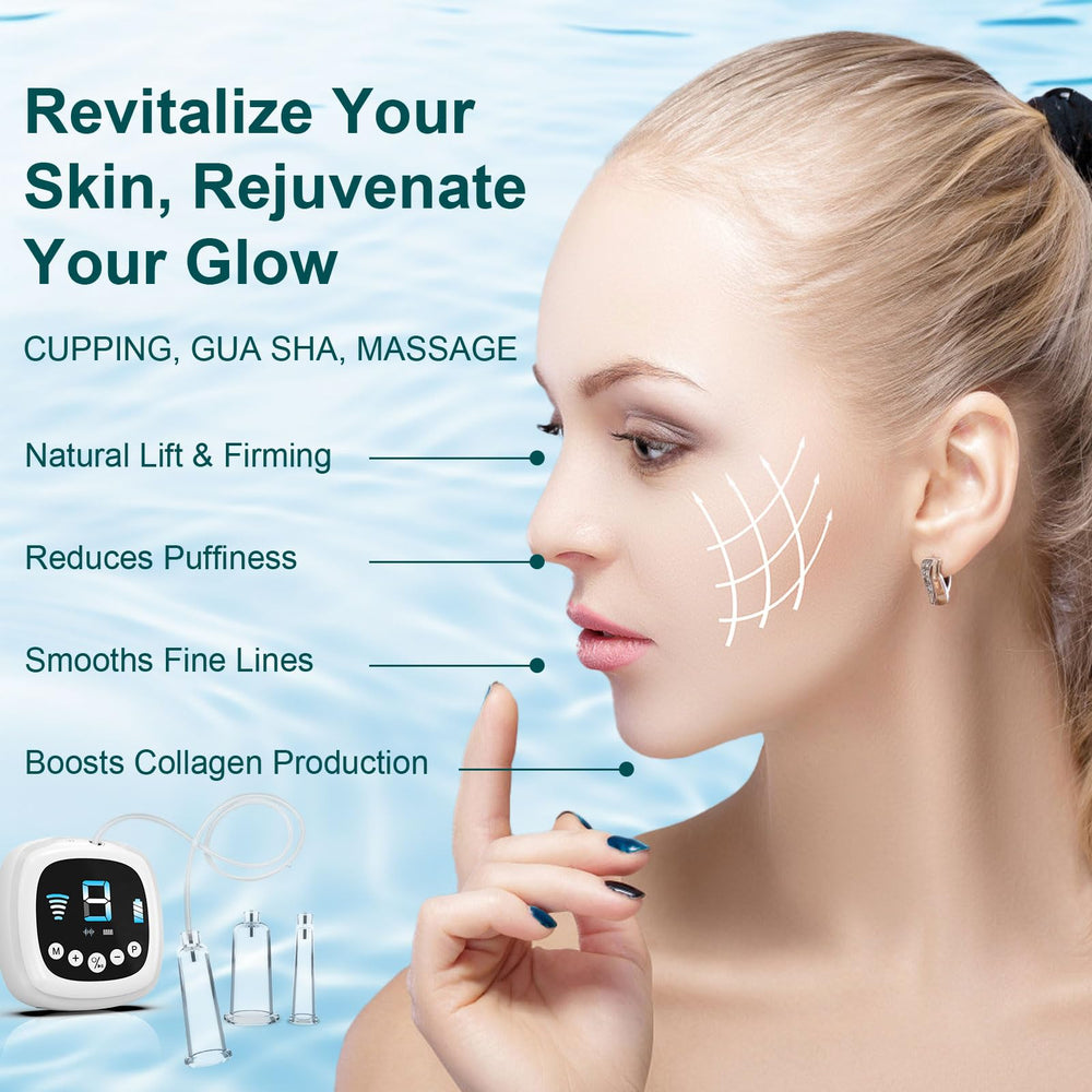 Alitake face cupping set includes 6 cups in 3 sizes for all areas.