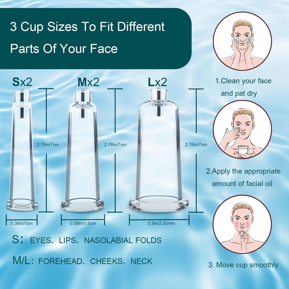 Alitake dual-cup mode requires simultaneous placement for effective suction during skincare routine.