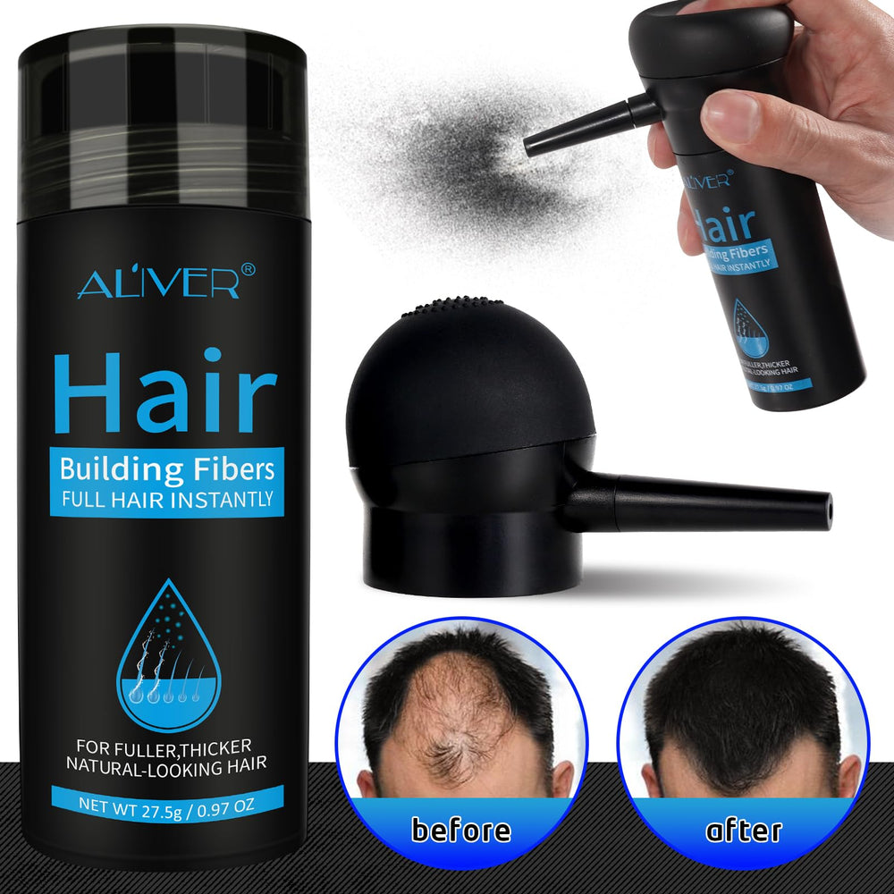 ALIVER Hair Fibers blend-for-natural-look blending with existing strands