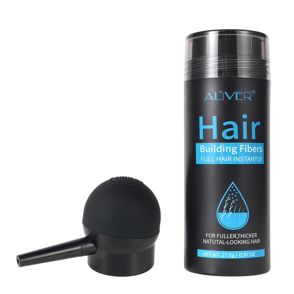 ALIVER Hair Fibers bottle-cap application for quick coverage