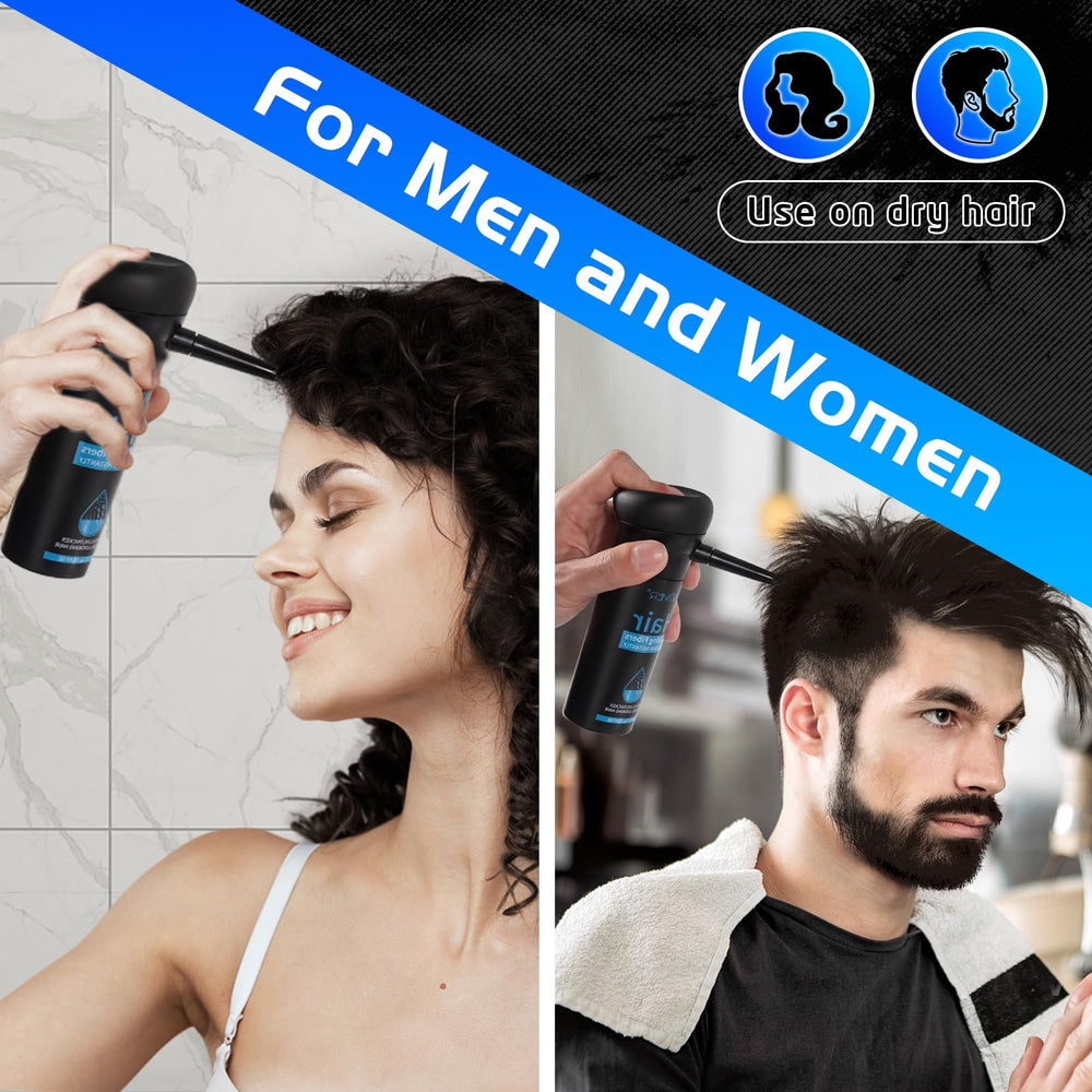 ALIVER Hair Fibers fullness-effect demonstrates volume in thinning areas