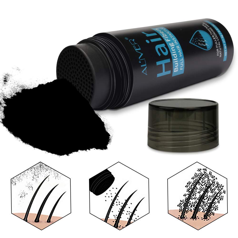 Aliver Hair Fibers resist rain, sweat, and wind to keep your look intact.