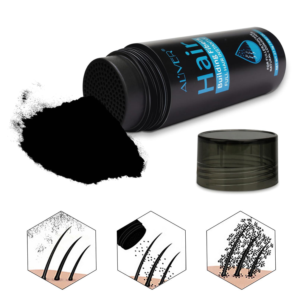 ALIVER Hair Fibers sifter-cap emphasizes controlled distribution