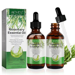 ALIVER Pure Natural Rosemary Oil bottle for 2-pack scalp care and hair nourishment