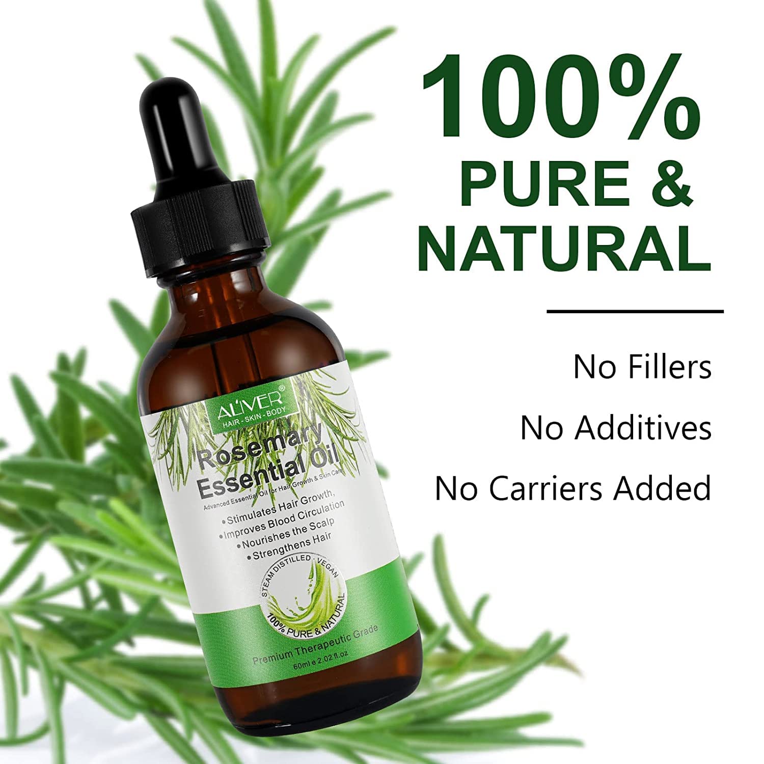 ALIVER Rosemary Oil diffuser scene for relaxation and sleep support