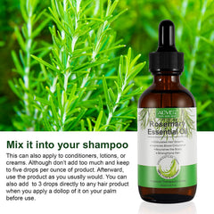 ALIVER Rosemary Oil scalp-massage application demonstrates nourishing care for dry hair